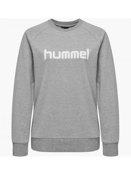 Хлопковый свитшот Hummel серый