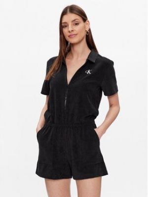Calvin Klein Swimwear Overal KW0KW02146  Regular Fit - čierna