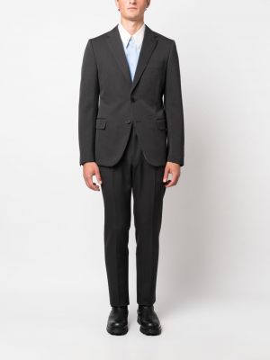 Vlněný oblek Valentino Garavani šedý