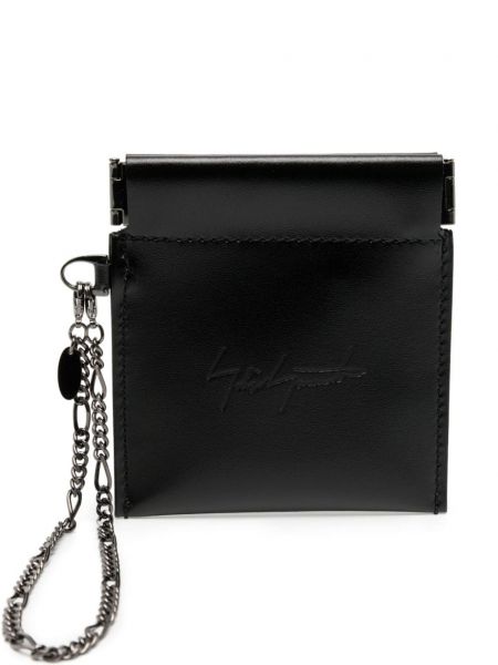 Kožená peňaženka Yohji Yamamoto čierna