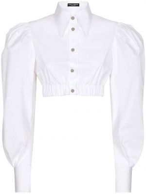 Chemise à manches bouffantes Dolce & Gabbana blanc