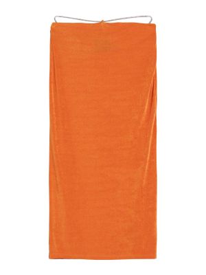 Midi suknja Bershka narančasta