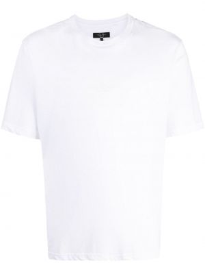 Bombažna majica z okroglim izrezom Rag & Bone bela