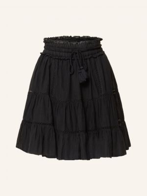 Mini spódniczka z falbankami Isabel Marant Etoile czarna