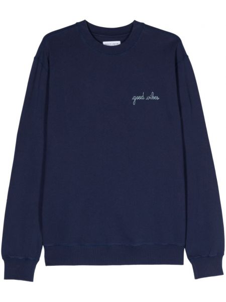 Broderet sweatshirt Maison Labiche blå