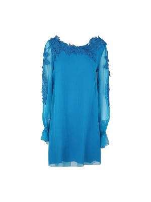Sukienka mini Alberta Ferretti niebieska