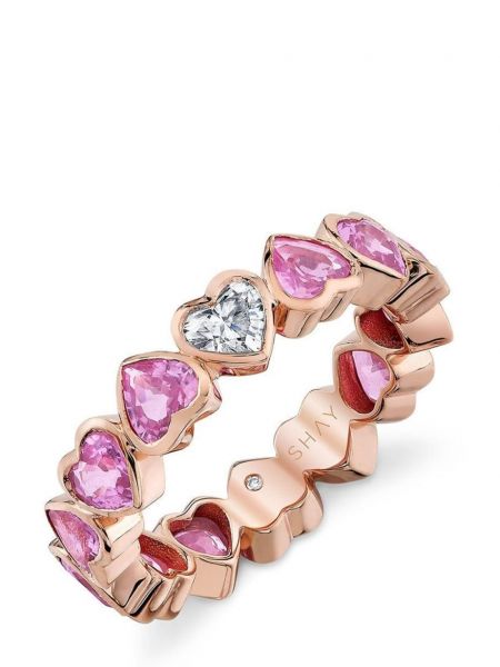 Prsten od ružičastog zlata s uzorkom srca Shay