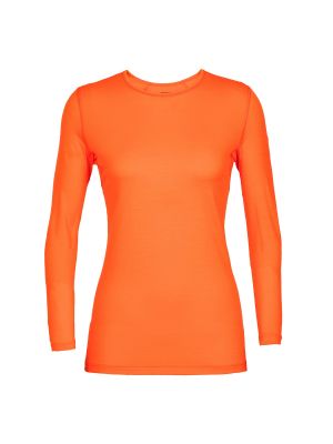 Camiseta de lana merino Icebreaker naranja