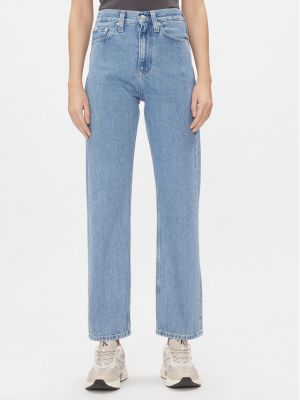 Tiesūs džinsai Calvin Klein Jeans mėlyna
