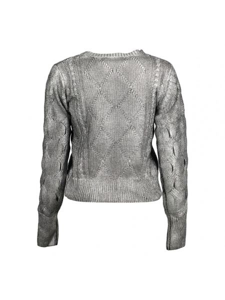 Sweter Desigual srebrny