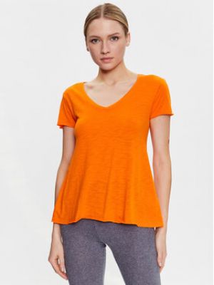 Priliehavé tričko American Vintage oranžová