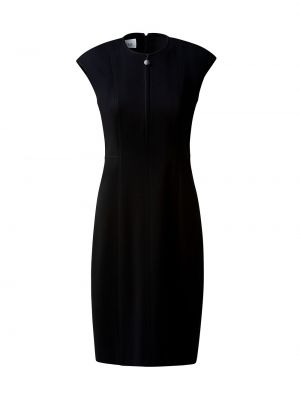 Трикотажное платье с коротким рукавом Akris Punto черное