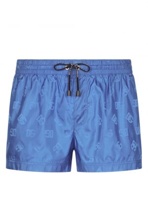 Kratke hlače iz žakarda Dolce & Gabbana modra
