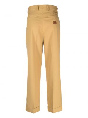 Rovné kalhoty Lacoste žluté