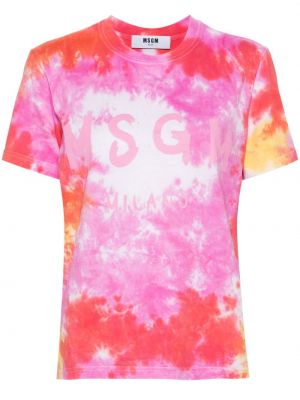 T-shirt mit print Msgm pink