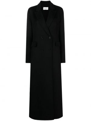 Vlnený kabát P.a.r.o.s.h. čierna