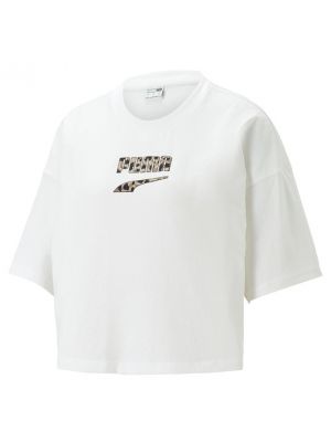 Camiseta deportiva oversized Puma blanco