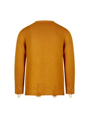 Dzianinowy sweter Pt Torino żółty