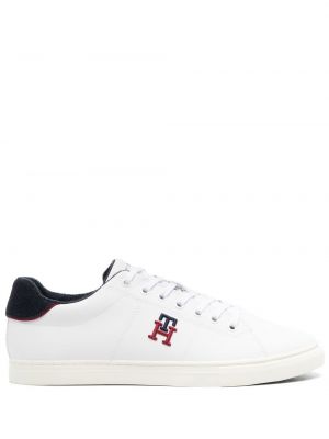 Sneakers με κέντημα Tommy Hilfiger λευκό