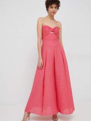Sukienka długa dopasowana Emporio Armani różowa
