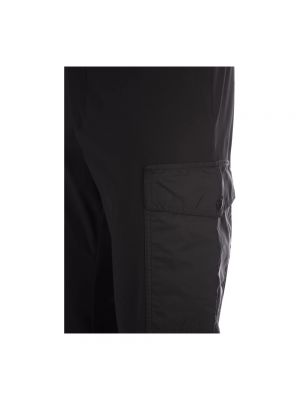 Spodnie cargo filcowe Moncler czarne