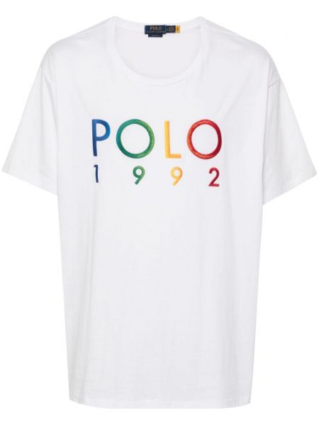 Poloshirt mit stickerei aus baumwoll Polo Ralph Lauren weiß