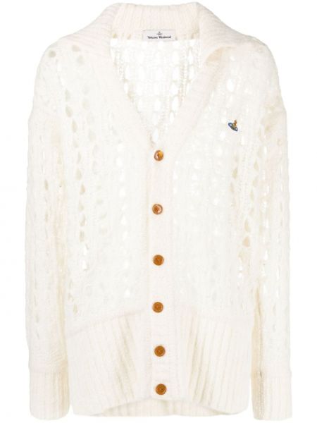 Cardigan di lana Vivienne Westwood bianco