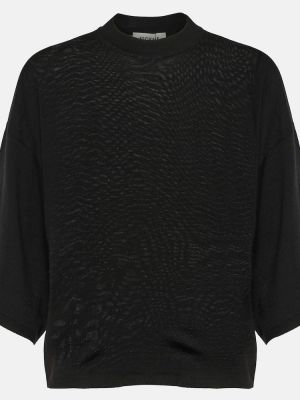 Вълнен пуловер Fforme черно
