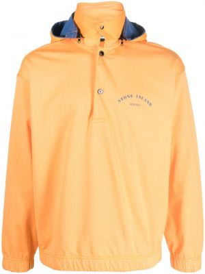 Jacka med huva Stone Island orange