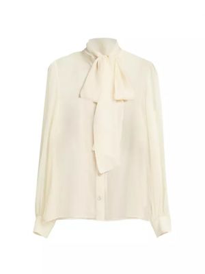 Прозрачная шелковая блузка Moschino