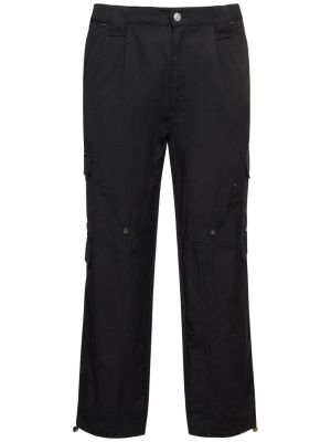 Bavlnené obnosené džínsy Unknown čierna