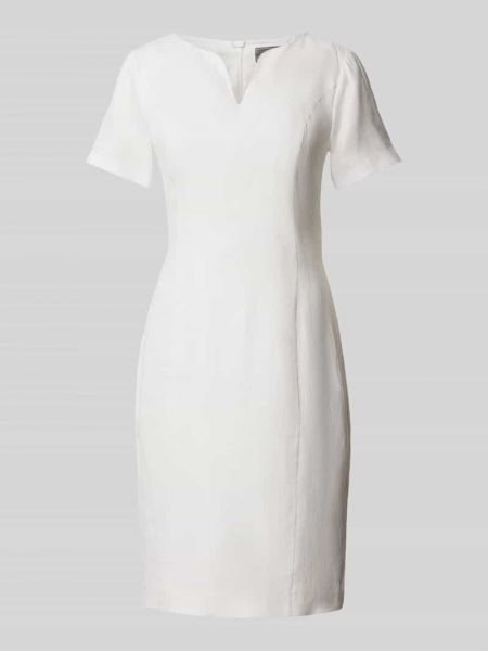 Sukienka midi z dekoltem w serek White Label biała