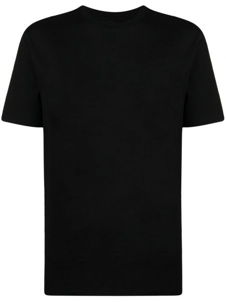Koszulka bawełniana z nadrukiem Jil Sander czarna