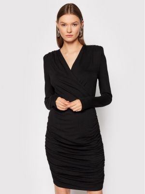 Slim fit koktejlové šaty Herskind černé