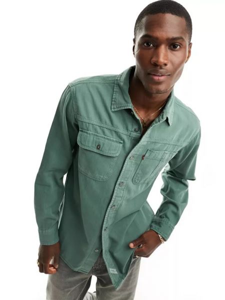 Рубашка с карманами Levi’s® зеленая