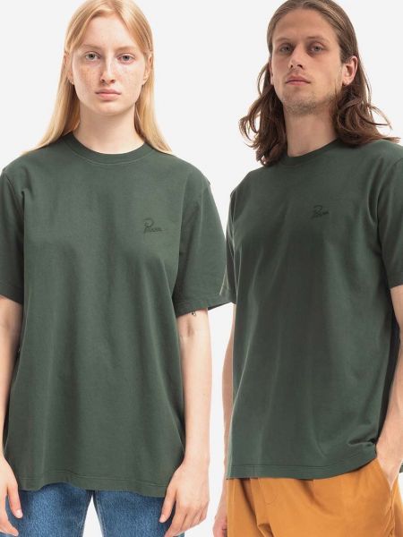 Bavlněné tričko By Parra zelené