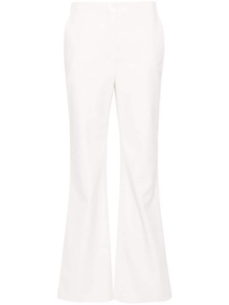 Rovné kalhoty Nanushka bílé