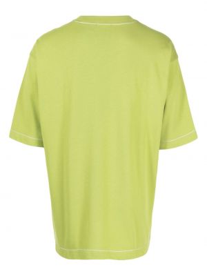 Raštuotas medvilninis marškinėliai Five Cm žalia