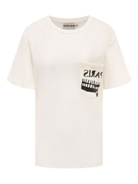 Хлопковая футболка 5preview белая