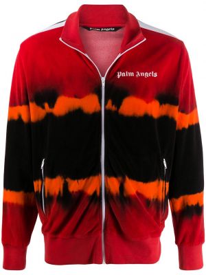Giacca a vento tie-dye Palm Angels rosso