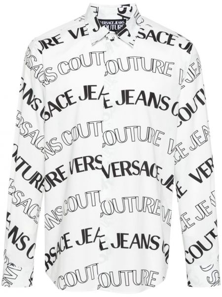 Cămășă de blugi din bumbac cu imagine Versace Jeans Couture