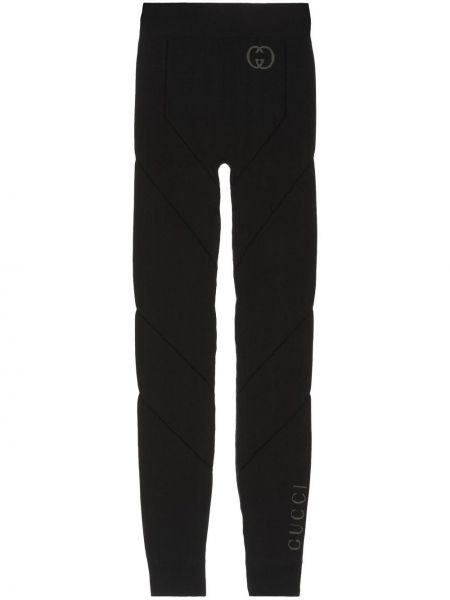 Pantalon de joggings à imprimé Gucci noir