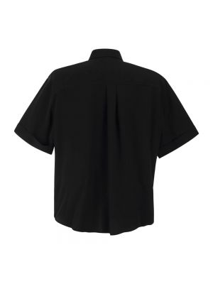 Camisa con lazo de seda Brunello Cucinelli negro