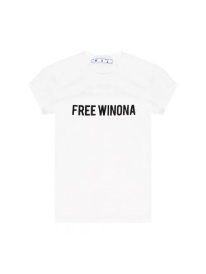 Moherowa koszulka Off-white biała