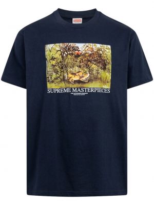 T-shirt con stampa Supreme blu