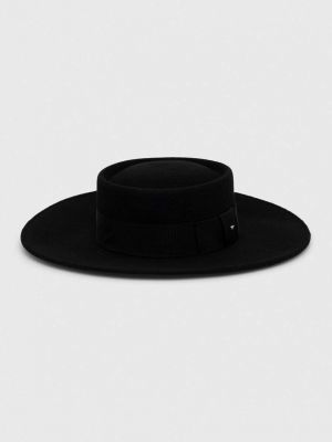 Vlněný klobouk Weekend Max Mara černý