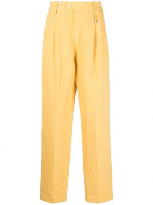 Egyenes szárú nadrág Jacquemus sárga