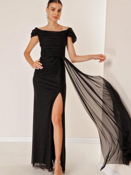 Sukienka długa By Saygı czarna