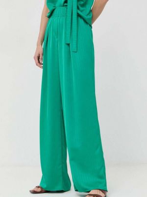 Silvian Heach pantaloni femei, a , lat, high waist - Verde