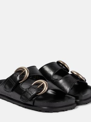 Kožené sandále Marine Serre čierna